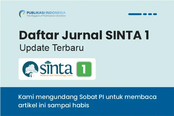 60+ Daftar Jurnal SINTA 1 Terbaru Aktif Semua Bidang Ilmu