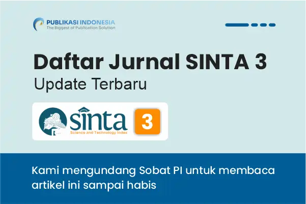 80+ Daftar Jurnal SINTA 3 Terbaru Aktif Semua Bidang Ilmu (Gratis & Berbayar)