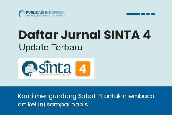 80+ Daftar Jurnal SINTA 4 Terbaru Aktif Semua Bidang (Gratis & Berbayar)